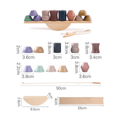 Montessori Wooden Animal Stacking Balance Toy
